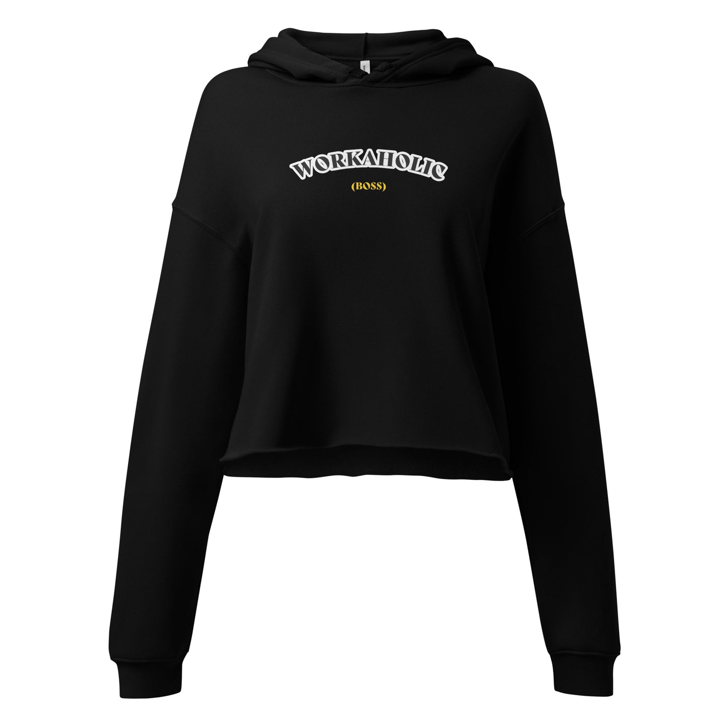 Workaholic Crop Hoodie